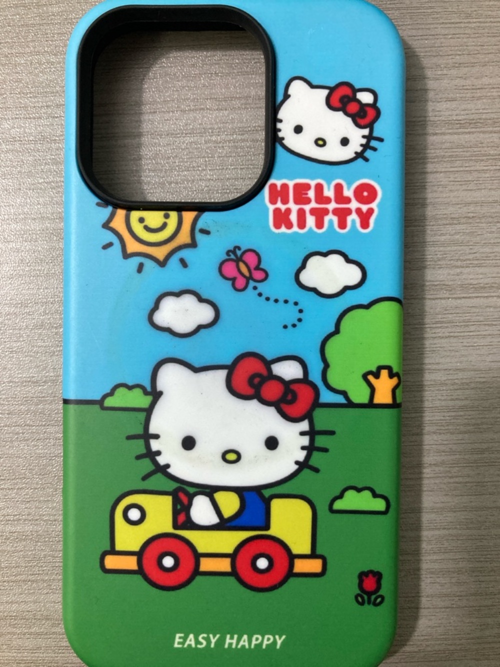 Hello Kitty Red Bow on Blue & Green Scenic Phone Case